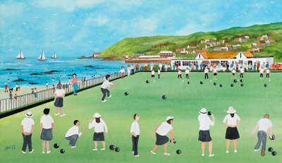 Bowling on Newlyn Green by Judy Joel